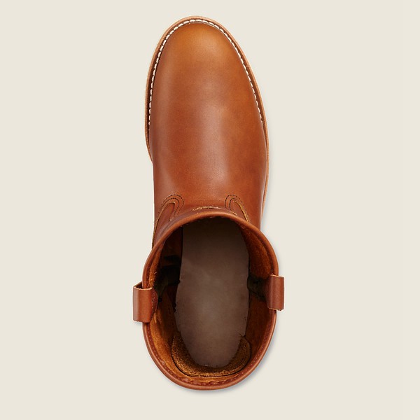 Red Wing Iş Botu Erkek - Traction Tred - 9-Inch Soft Toe Pull-On - Kahverengi - 95ZWDGLAO